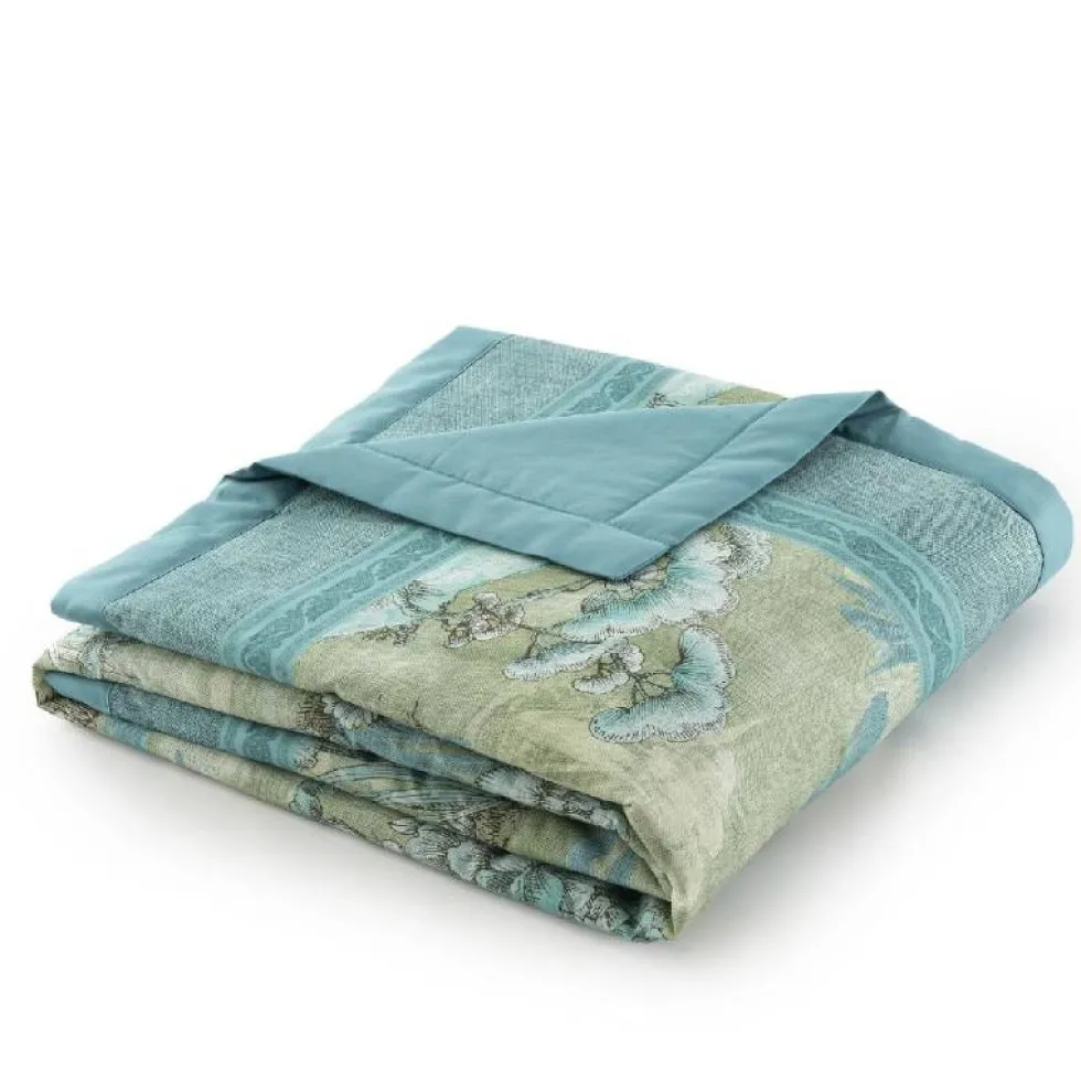 Bassetti Plaid Acquaforte V1 135x190 - Eleganza verde acqua per la tua casa