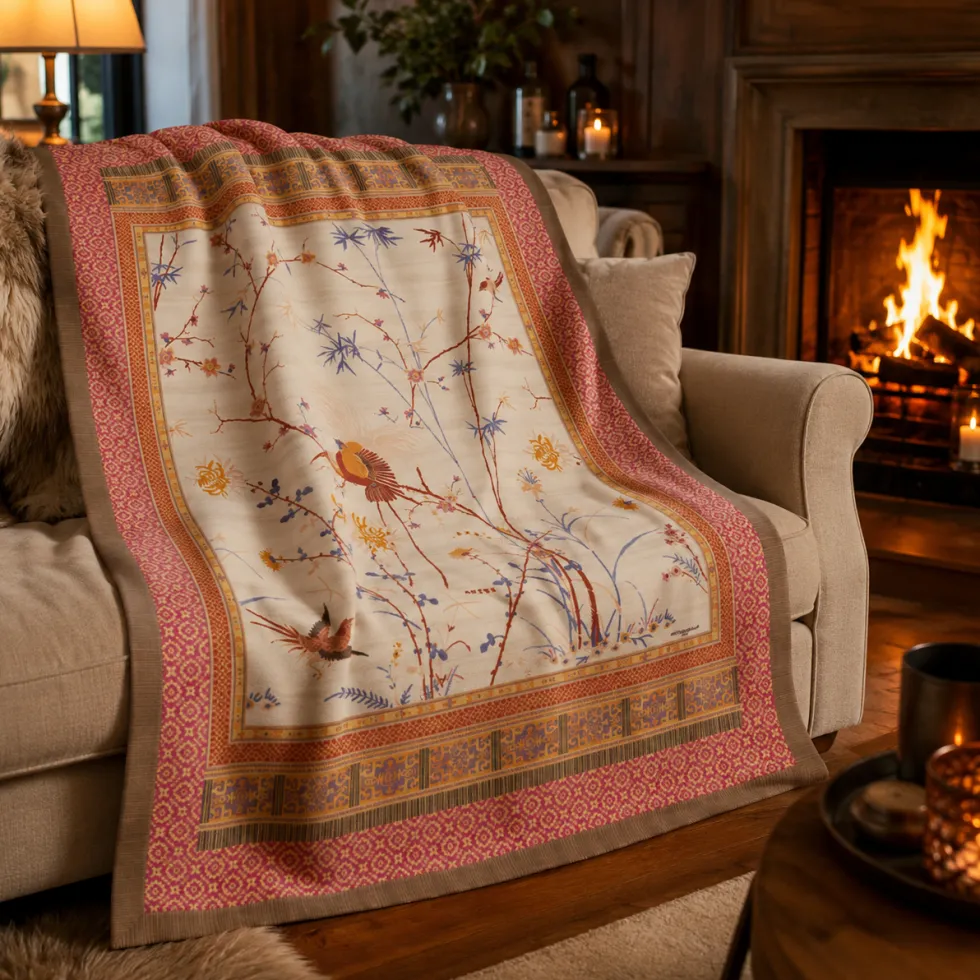 Bassetti Plaid Granfoulard 135x190 cm FONG 4M regalo originale