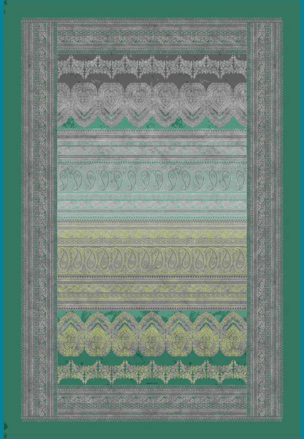 Bassetti Plaid Granfoulard 135x190 cm BRUNELLESCHI V1 regalo originale Verde