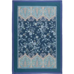 Bassetti Plaid Indian Roses B2 blu 135x190 - Eleganza Floreale Granfoulard