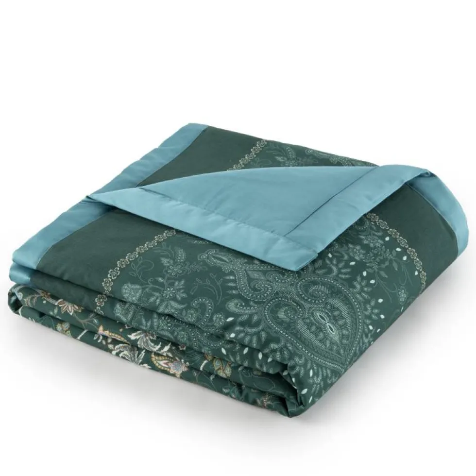 Bassetti Plaid Monnalisa V1 - Eleganza Barocca verde petrolio