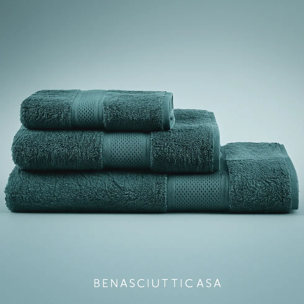 Bassetti POP COLOR Asciugamani sfusi - ospite- viso telo verde bosco Z4