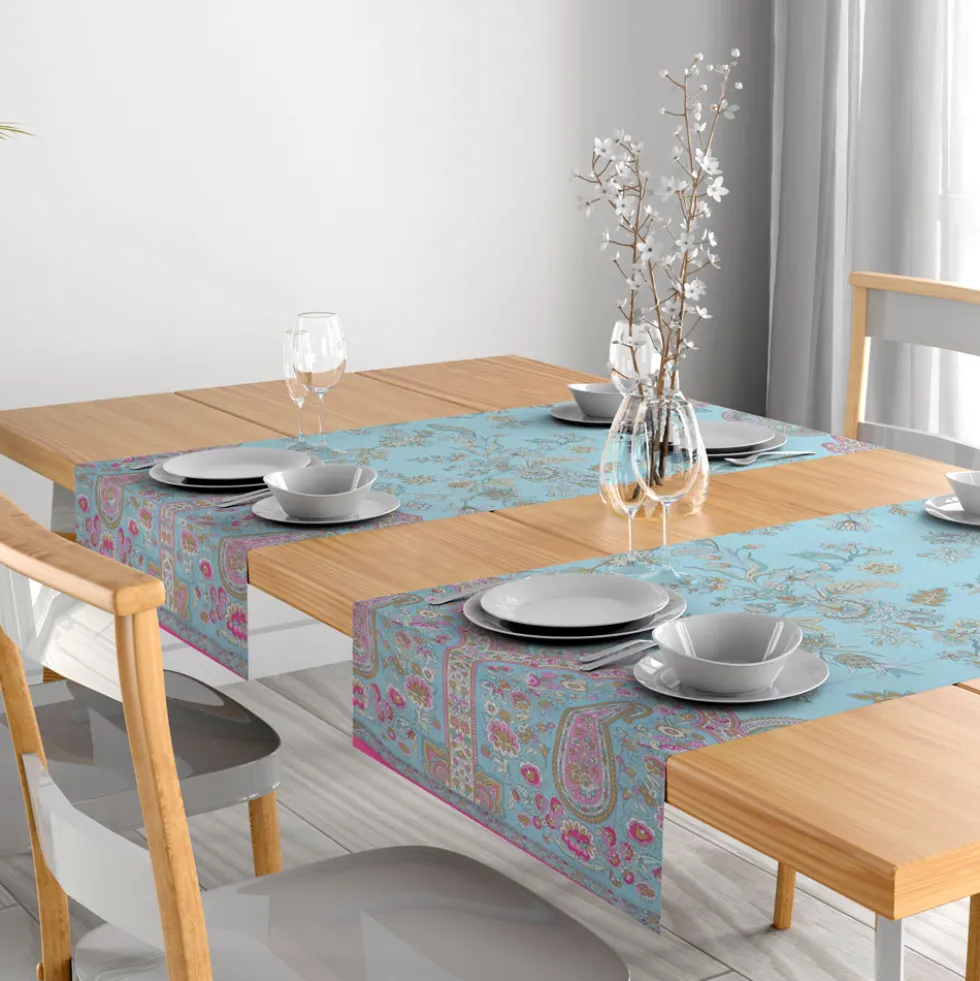 Bassetti Runner da tavolo Granfoulard Indian Roses T1 50x150