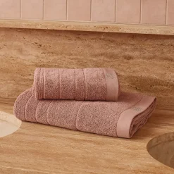 BLUMARINE set 1+1 in spugna viso+ospite Samira rosa con cristalli