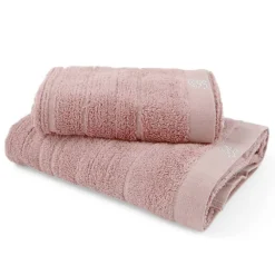 BLUMARINE set 1+1 in spugna viso+ospite Samira rosa con cristalli