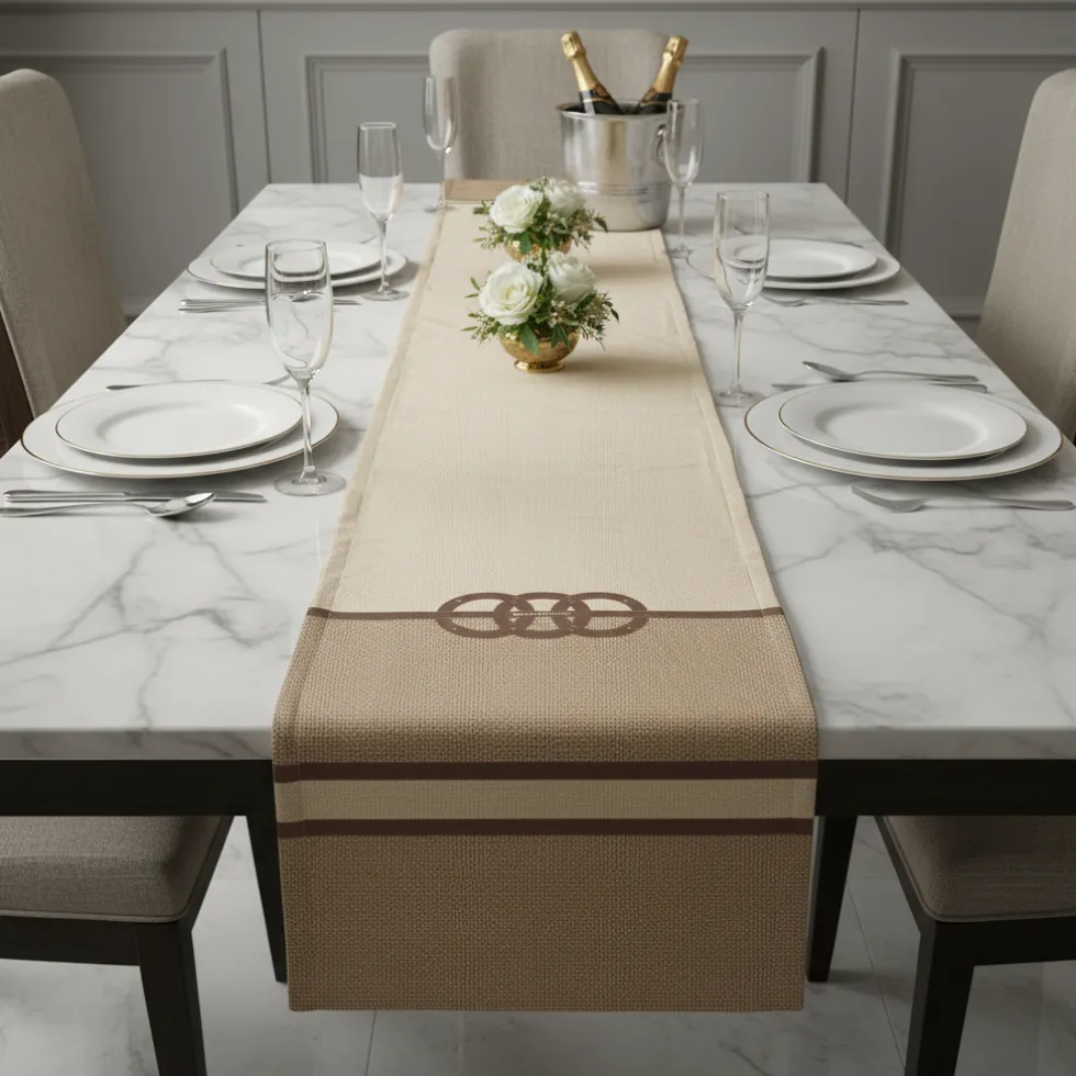 Borbonese Runner Tavola Corda 50x150 cm