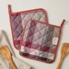 BOSSI CASA | Coppia di Presine Cucina in cotone 1435 rosa 20x20