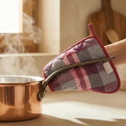 BOSSI CASA | Coppia di Presine Cucina in cotone 1435 rosa 20x20