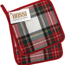 Bossi Casa 2 Presine da cucina 20x20 cm bordo applicato 0336