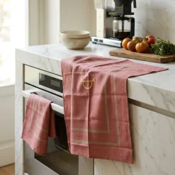 Canovaccio da cucina Borbonese Lounge Blush | Eleganza per la Cucina
