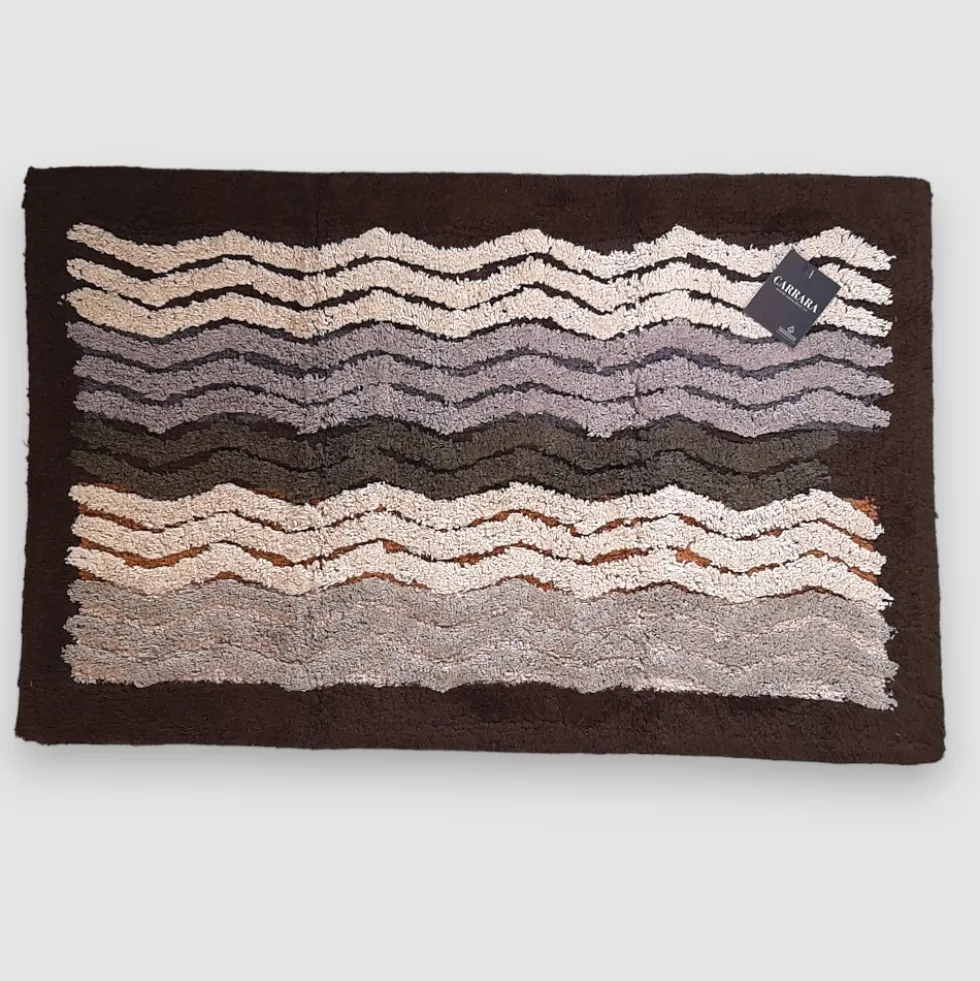 CARRARA Tappeto bagno in cotone 1500 gr PARIGI marrone