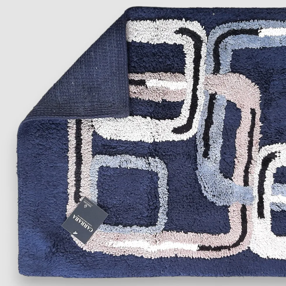 CARRARA Tappeto bagno in cotone 1500 gr ASAKO blu