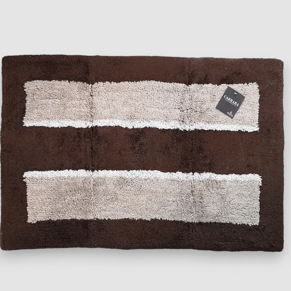 CARRARA Tappeto bagno in cotone 1500 gr LONDRA marrone