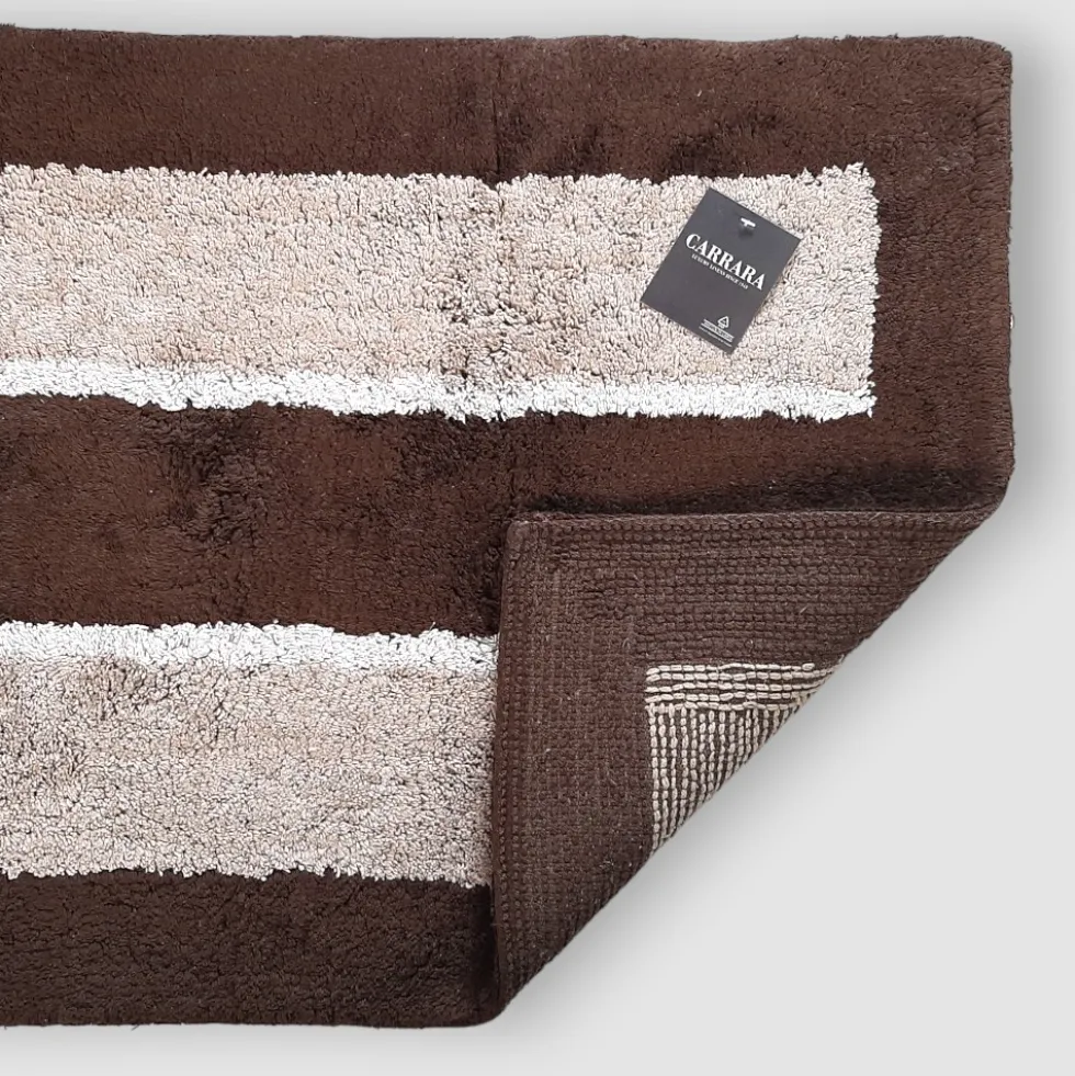 CARRARA Tappeto bagno in cotone 1500 gr LONDRA marrone