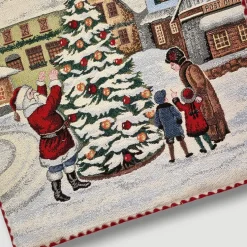 Centrotavola rettangolare Runner in Gobelin 40x135 cm Albero di Natale