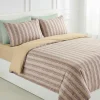 Cogal Copripiumino matrimoniale caldo cotone 250x245 Zig-Zag rosa antico