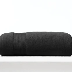 COGAL Telo da bagno in spugna di cotone nero RANGER 650 gr 95x180 cm