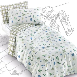 Completo copripiumino cotone Gabel TEEN Woof mattino
