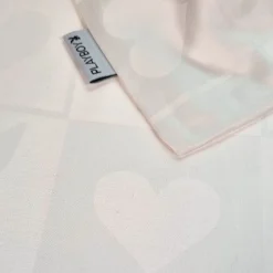 Completo copripiumino matrimoniale in raso PLAYBOY Jacquard bianco