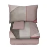 Completo copripiumino matrimoniale SOMMA raso CRONO rosa