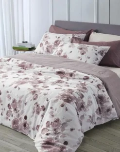 Completo Copripiumino Raso SOMMA Adda ROSA