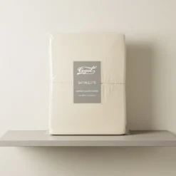 Completo copripiumino Satin Elite Tinta Unita | Raso di Cotone Naturale