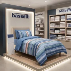 Completo copripiumone Bassetti Extension B1 Azzurro Singolo