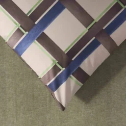 Completo lenzuola Bassetti matrimoniale in cotone CHECK B1