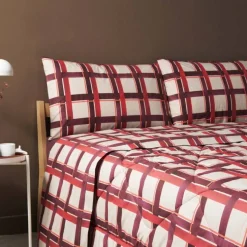 Completo lenzuola Bassetti matrimoniale in cotone CHECK R1