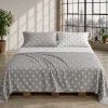 Completo lenzuola-copriletto Matrimoniale 100% cotone | Pois grigio