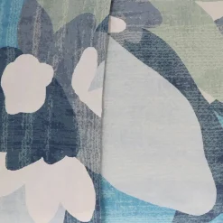 Completo lenzuola-copriletto matrimoniali in cotone Gabel Life bluette