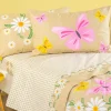 Completo Lenzuola Margherite Caleffi Naturale | Letto Singolo cotone