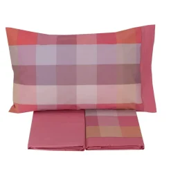Completo lenzuola Matrimoniale puro cotone Gabel Wilson Rosa