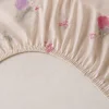 Completo Lenzuola matrimoniale Caleffi in cotone Flora beige