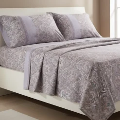Completo Lenzuola Matrimoniali in Cotone DEHLI stile Orientale Paisley