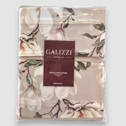 Completo lenzuola matrimoniali in raso Emanuela Galizzi Lavinia lino