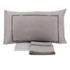 Completo Lenzuola Matrimoniale Raso BORBONESE Belt GRIGIO FERRO
