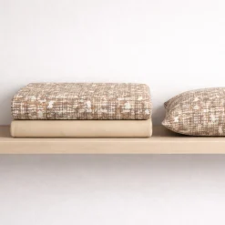 Completo lenzuola singole in caldo cotone invernale tricot biscotto