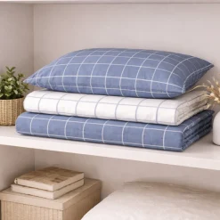 Completo Letto Matrimoniale Minimal Quadri Avio | Chic & Soft