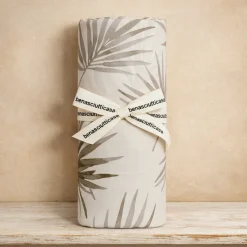 Completo Letto Matrimoniale Spezia Palm Tree | Greige Neutro