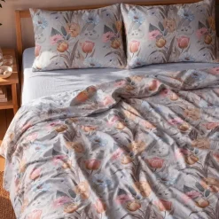 Completo Letto Matrimoniale Percalle Enrico Coveri ILAR perla