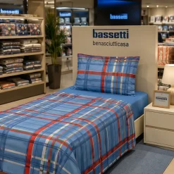 Completo Letto singolo Bassetti Kilt B2 100% cotone
