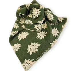 Coperta in Lana Cotta MUSCHIO con motivo Stella Alpina matrimoniale 250x205 cm