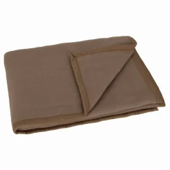 Coperta LANA Vergine Matrimoniale SOMMA DAISY Tortora
