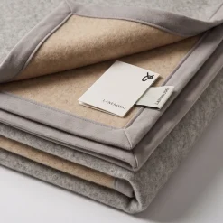 Coperta lana 250x220 Matrimoniale Lanerossi Astrid grigio cenere