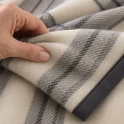 Coperta Matrimoniale Check grigio Marzotto Marta 210x250 cm