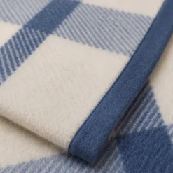 Coperta Matrimoniale invernale Marzotto Home Marta Check blu