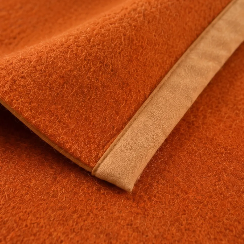 Coperta Matrimoniale Marzotto arancione Marta Double-Face