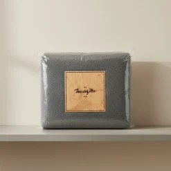 Coperta 100% pura lana vergine Marta Marzotto antracite matrimoniale
