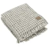 Coperta SOMMA Ecuador bianco e grigio singola Pied de Poule